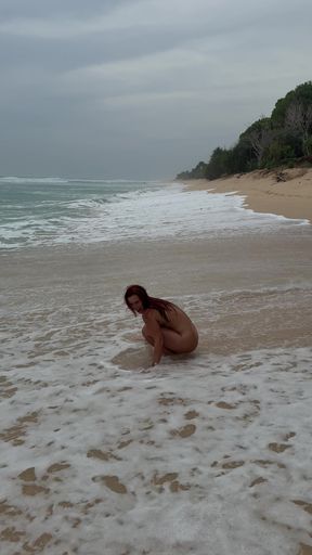 Feeling the breeze on my bare skin at the beach