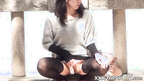 Public display of nudity with hot Japanese babes