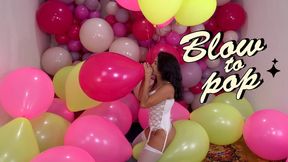 Dani Slow and Seductive Blow to Pop With Magenta Pic Pic 16"