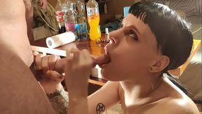 Oral slave girl used in bukkake blowbang by stranger HD (with sexy female dirty talk)