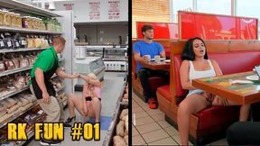 Hot Babe Risky Public Sex Outdoors