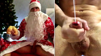 Santa Claus WOKE up after CHRISTMAS and Fucked Your Gift! A huge portion of SPERM!