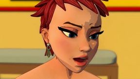 roy-al bust a nut in daphne s big phat ass cheeks as they work on their relationship