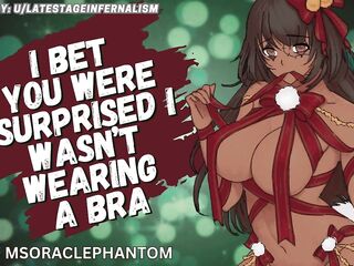 [F4M] Your Superlatively good Ally’s Breasts and an Unattractive Christmas Sweater