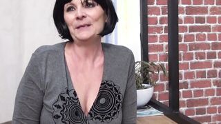 Salome, vulgar grandmother, wants 2 dicks for a voluptuous double