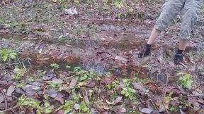 Capezio Fierce in wet mud