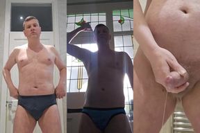 Beefy Subs Exhibitionist Strip Tease Jockstrap Hole Dildo Cum Gush