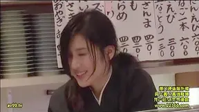 Horny Café Intruder Seduces Customer in Steamy Encounter