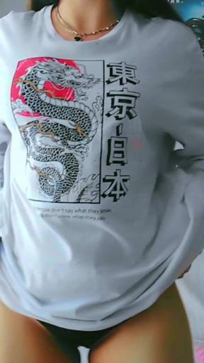 Jaw-dropping moment from "I want to suck more than lollipops let me feel u in my mouth horny student fucking herself while"