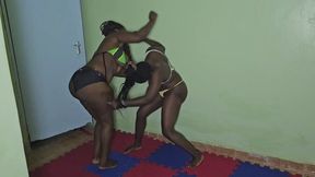 Real Unscripted Catfight that starts with hard Faceslapping