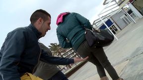 Attractive babe gets her pussy pounded by two horny guys