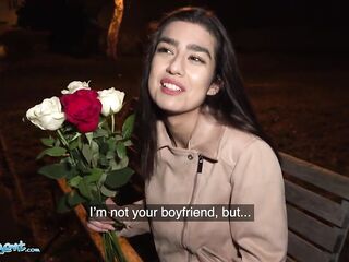 Public Agent Aaeysha gets screwed on Valentines Day