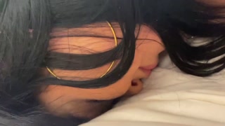 Spanking my Ass when Im Bondages and All Magic Wand inside my Pussy Full in Premium