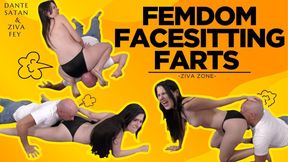 Ziva Fey - Femdom Facesitting Farts With Dante Satan