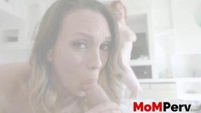 Inky MILF Lauren Phillips Sucking Huge Dick&#x1F32D; In Front Of Her Daughter's Eyes