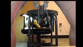 Huge cucumber all the way in while estimming and stretching my balls, so much precum