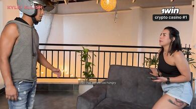 Sexy, big-ass Kylei Ellishse fucks the delivery guy while her cuckold husband is at work.