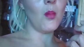 Smoking selfie fit check in a leather basque