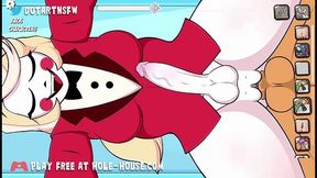 Charlie Morningstar Doggystyle Futa Cumshot &amp; Creampie Moaning Orgasm - Hole House Game