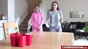 A Sexy Game Of Strip Pong Turns Hardcore Fast - Aften Opal