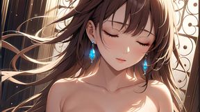 Inner Glow: a Beautiful Young Woman Radiating Soft Light