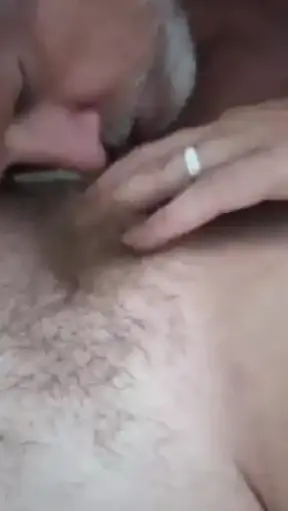 He likes to lick another man's cum off my pussy while I rub his dick with my feet...