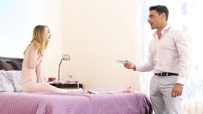 ”Step Dad punishes Stepdaughter Kenzi Kellie after finding dildo”