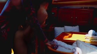 Trans been fucked by a tattooed huge big dick behind the scene