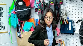 Teen trouble-maker offers her body to avoid trouble with security guard