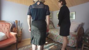 Two Secretaries Getting their Bottoms Smacked