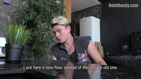 Beefy Teen Repays His Debts with a Hung Collector - Debt Dandy Blowjob