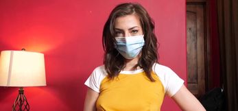 Masked Stepsis Sucks and Fucks Her Stepbro Hard