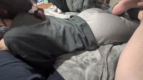 pov playing with redheads feet during blowjob