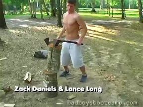 BadBoysBootCamp: Zack Daniels And Lance Long Sneak Off For Steamy Forest Fun