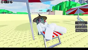 I fucked a bitch on the beach in roblox