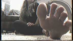 BAREFOOT WORSHIP WITH SPIT