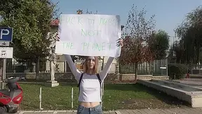 Arietta Younge Calls Out This Stud To Fuck Her At An Activist March - Bang