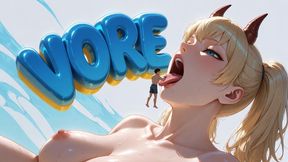 Vore: Goddess's Slow, Sensual Head-First Swallow and Trapped Ecstasy