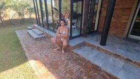 A bikini girl getting used as a human toilet compilation