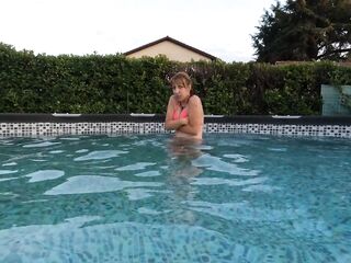 This guy suddenly takes my bikini off to bang me in the swimming pool
