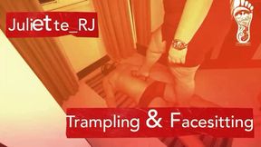 Juliette_RJ on a sexy Trampling with Facesitting - TRAMPLING - FACESITTING - FOOT GAGGING - FOOT FETISH