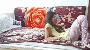Beautiful real couple have passionate sex in the morning