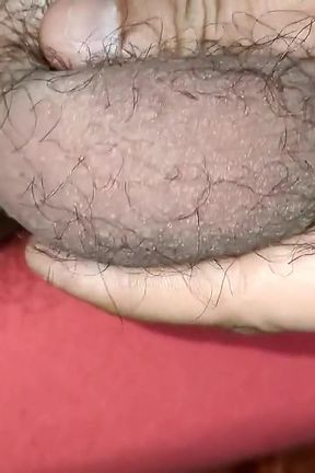 Twink Hairy Balls - Ballsack Close up