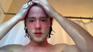 Scrubbing my feet and the rest of my body