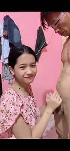 Mizo wife sucking husband cock