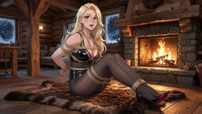 Romantic Chalet Bondage Date My Glasses Girlfriend Tied Up Tight Ballgagged to Please Me