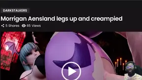 Thicc Ass Morrigan gets creampied and Emma Frost gives a sexy thighjob