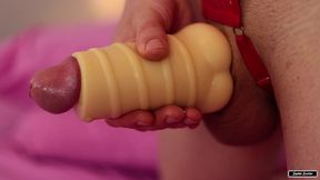 sophie ladder s cock sleeve jerk off with peepshowtoys ass stroker