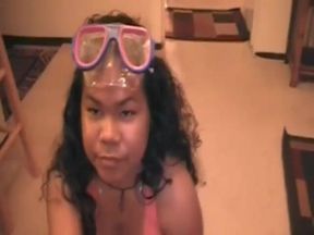 Island babe wanks Rob Robs huge black dick