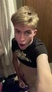 College twink jerks off in closet in secret